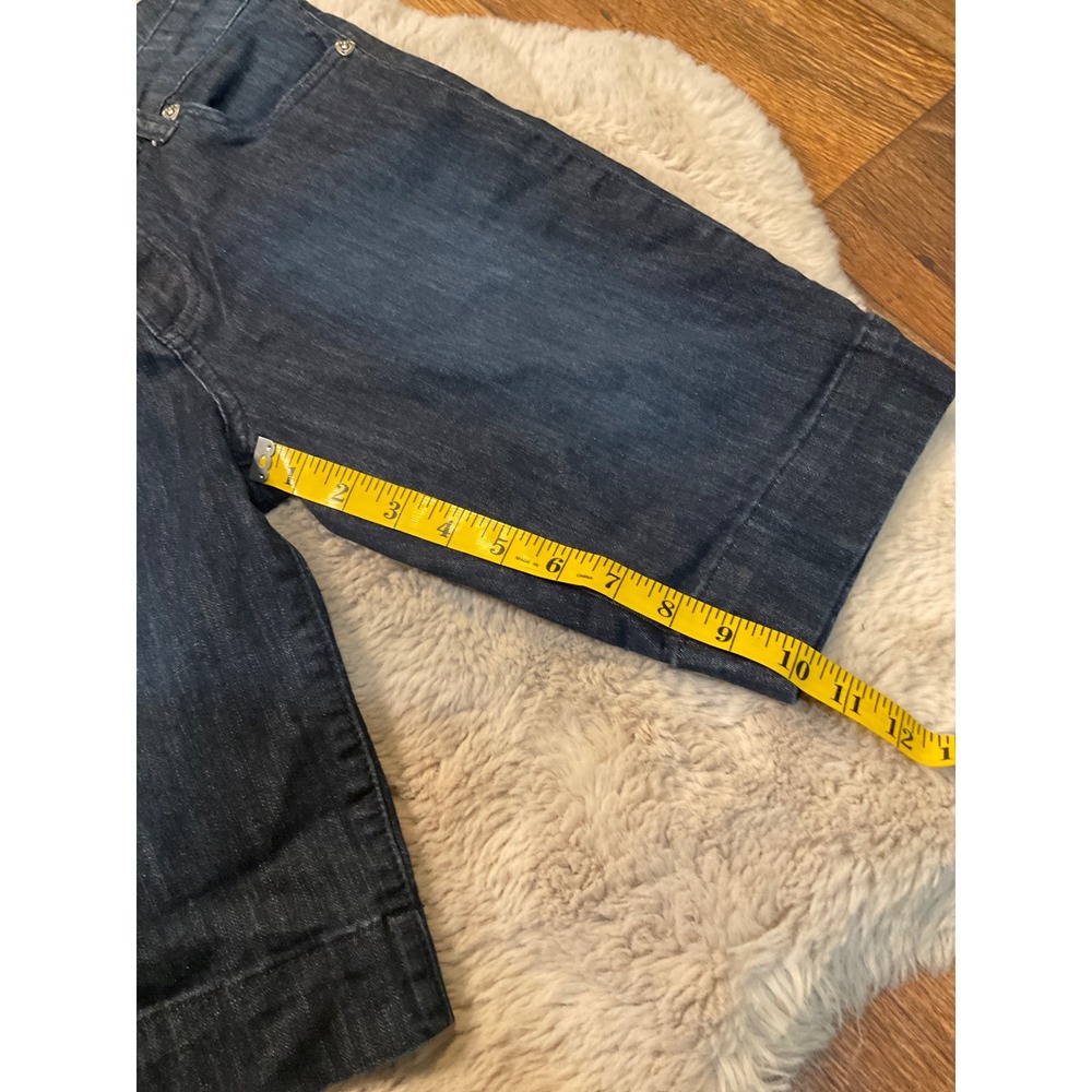 Kut From The Kloth Nicole Bermuda Shorts‎ Size 4 Dark Wash - Picture 5 of 8